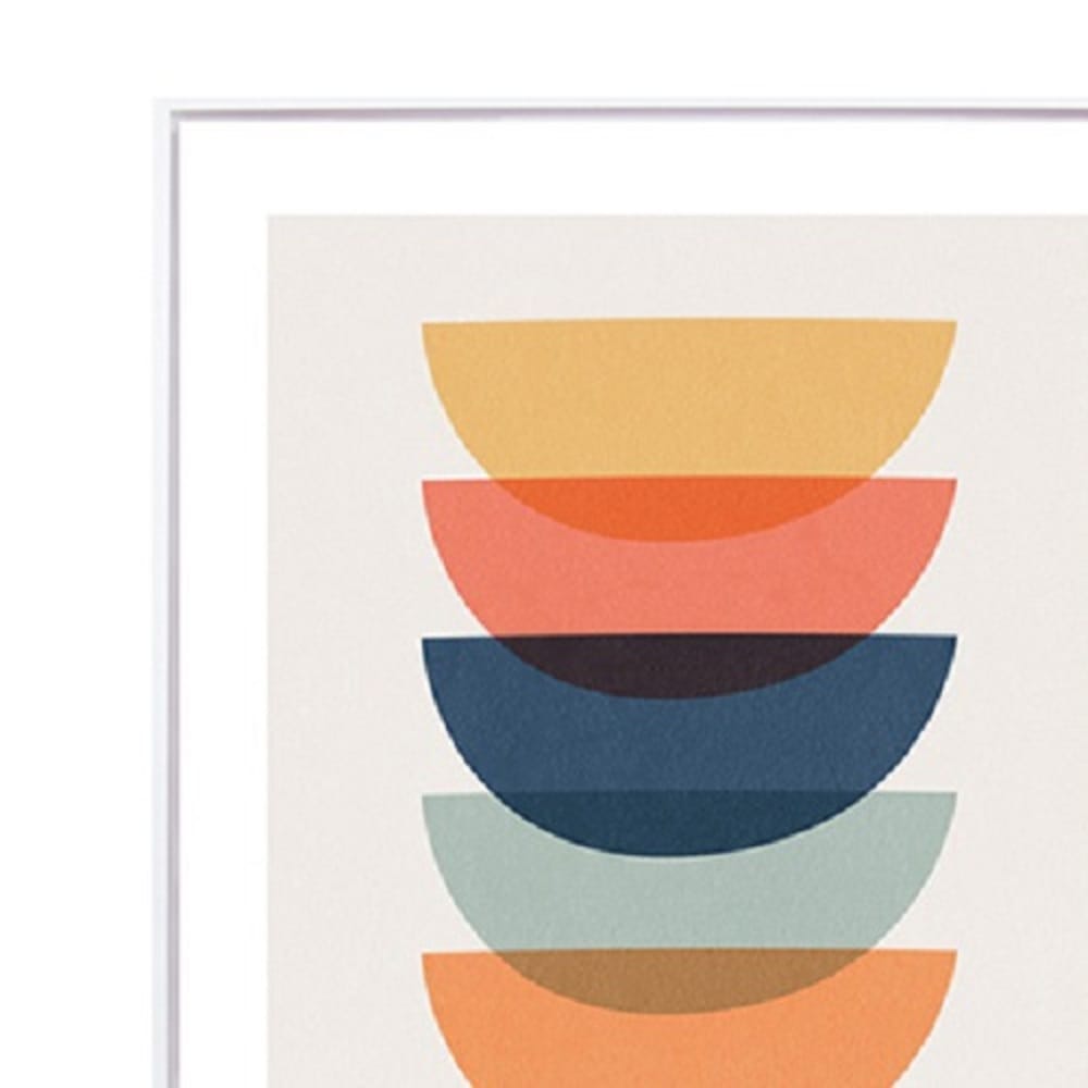 ภาพติดฝาผนัง CHIC REPUBLIC รุ่น SEMICIRCLE-II/45X60 สีขาว/หลากสี_3