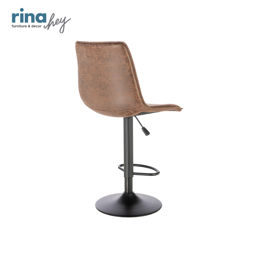 เก้าอี้บาร์หมุนและปรับระดับได้ RINA HEY รุ่น LOKO/62 สีกาแฟ_3