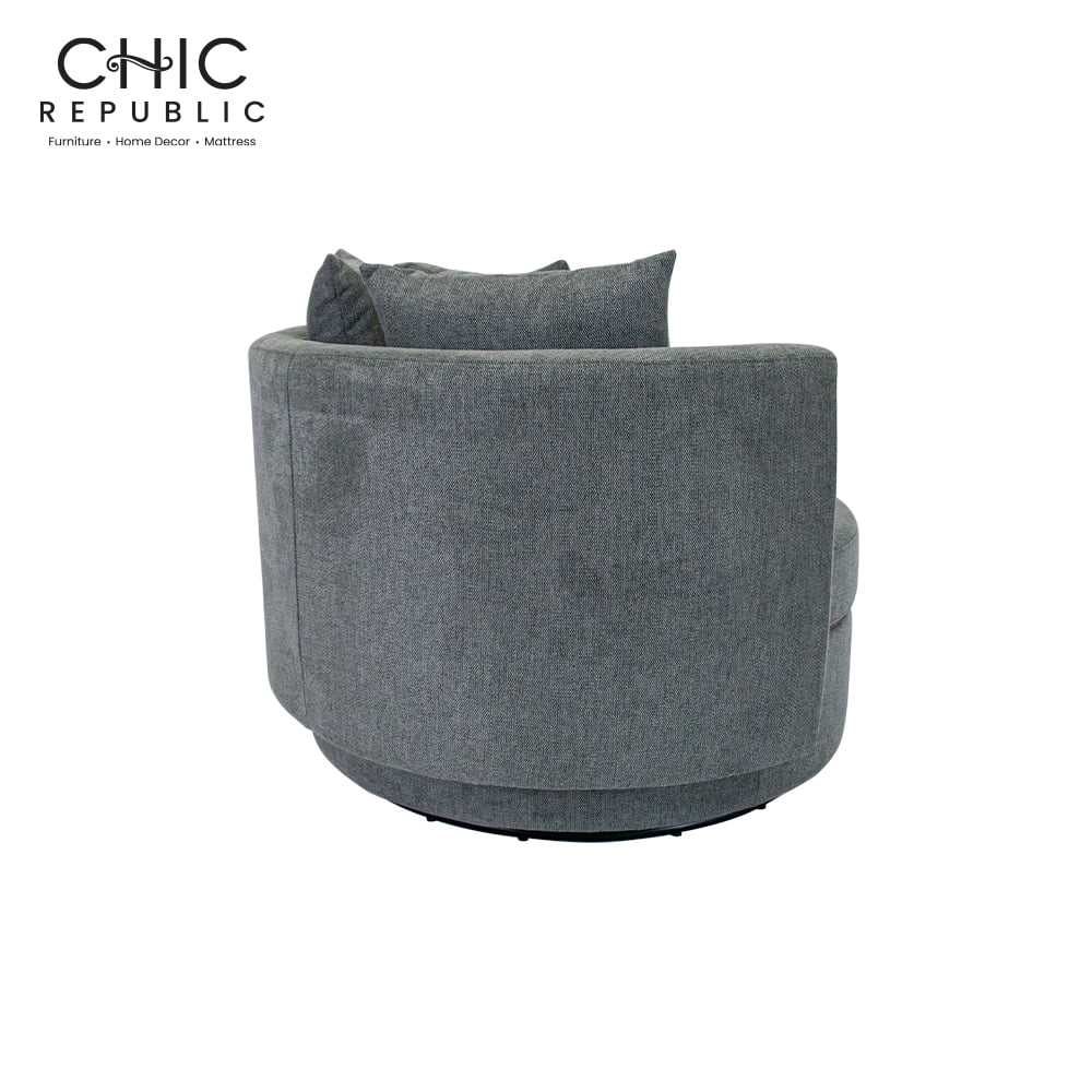 โซฟา 1 ที่นั่งแบบหมุนได้ CHIC REPUBLIC KAVONTA/1 สีเทา_3