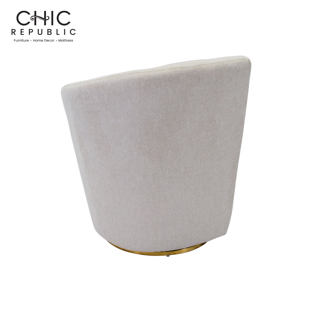 โซฟา 1 ที่นั่งแบบหมุนได้ CHIC REPUBLIC รุ่น ANGELWING/R-1 สีน้ำตาลอ่อน_3