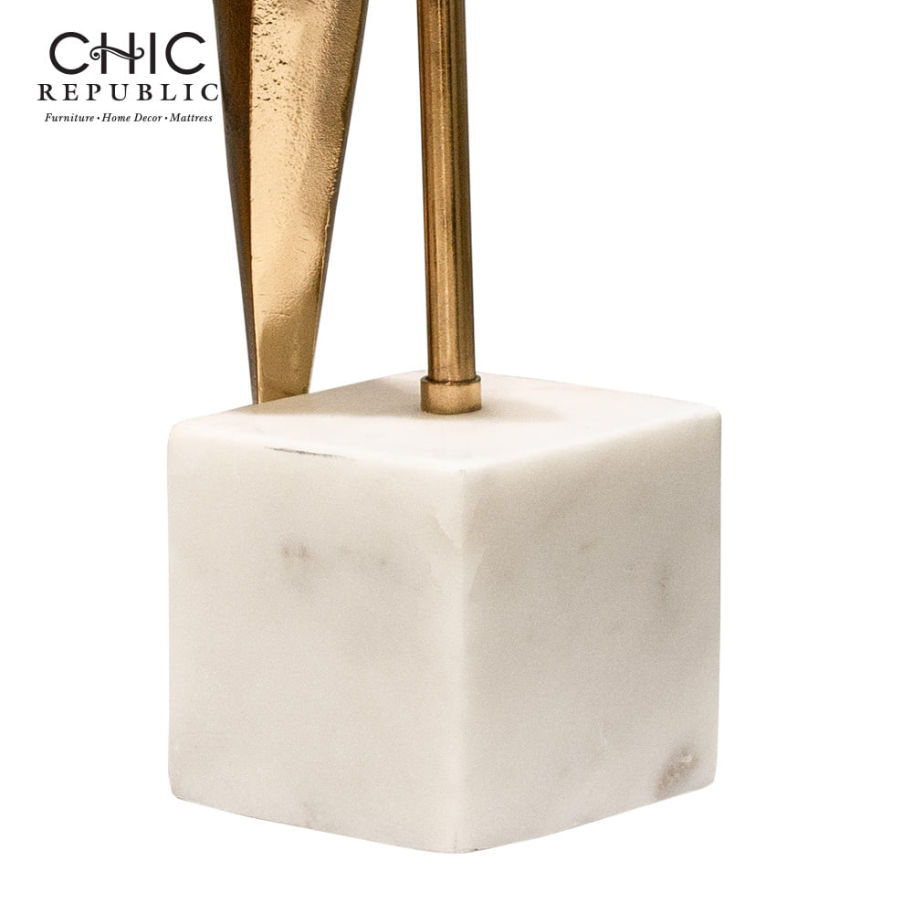 รูปปั้นตกแต่ง CHIC REPUBLIC TANAGER/33 สีทอง/ขาว_3