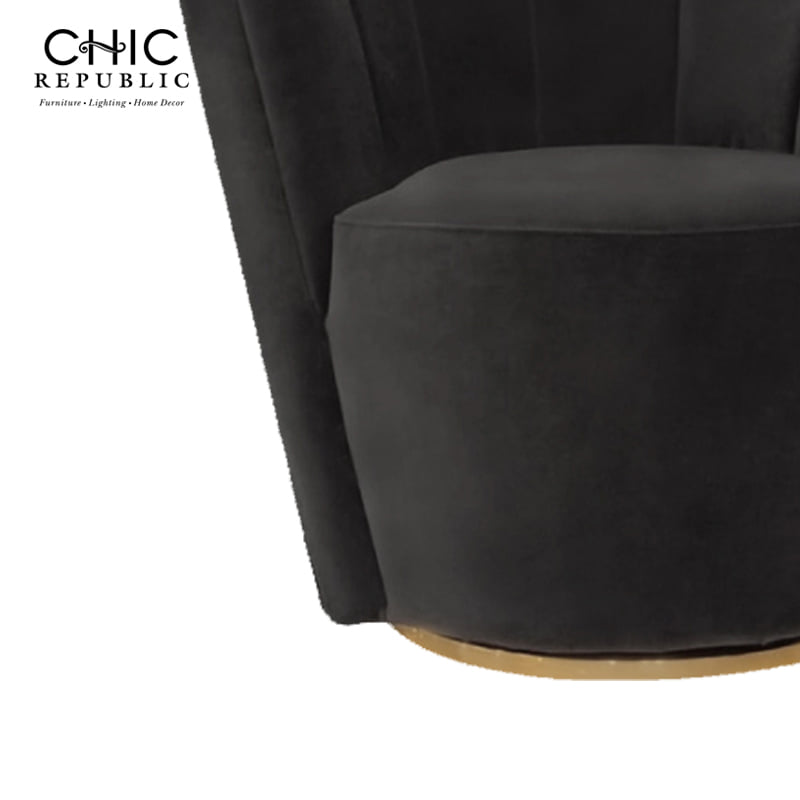 โซฟา 1 ที่นั่งแบบหมุนได้ CHIC REPUBLIC ANGELWING/R-1 88 ซม. สีดำ_3
