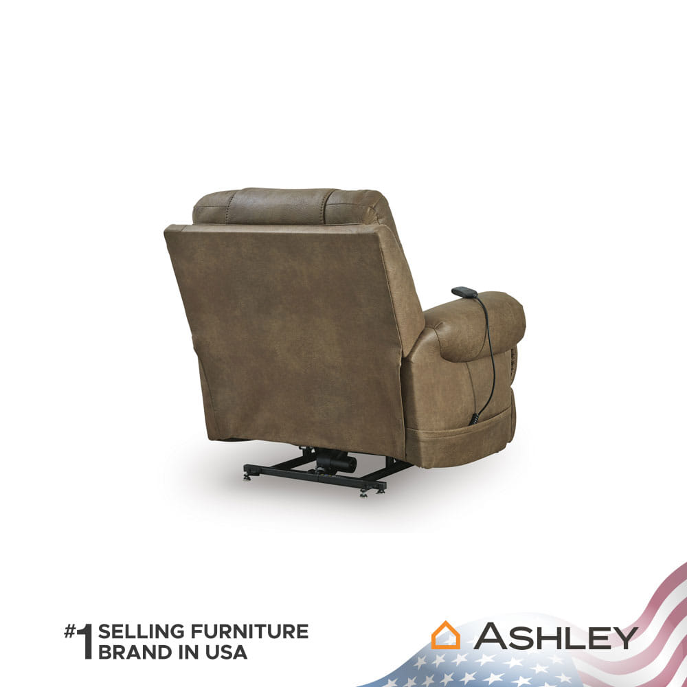 โซฟาปรับเอนนอนไฟฟ้า 1 ที่นั่ง ASHLEY FURNITURE HOMESTORE CREATED COMFORT/1RM สีน้ำตาล_4