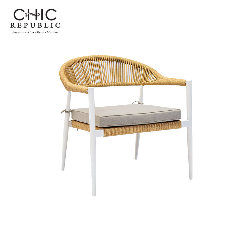 ชุดโซฟาสนาม 4 ที่นั่ง พร้อมโต๊ะกลาง CHIC REPUBLIC รุ่น LUKA/4 สีขาว_4
