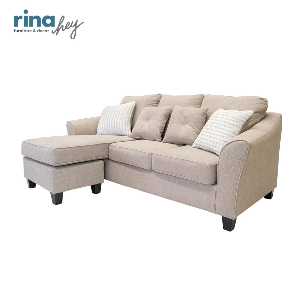 โซฟาเข้ามุม 3 ที่นั่ง RINA HEY รุ่น ABNEY-O/R-L สีน้ำตาลอ่อน_4