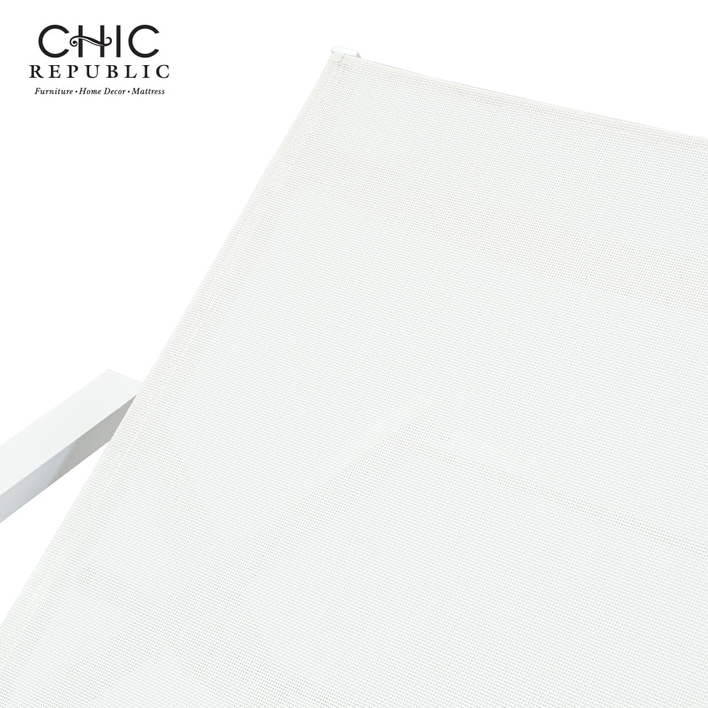ซันเบด ปรับระดับได้ CHIC REPUBLIC รุ่น BACCO สีขาว_4