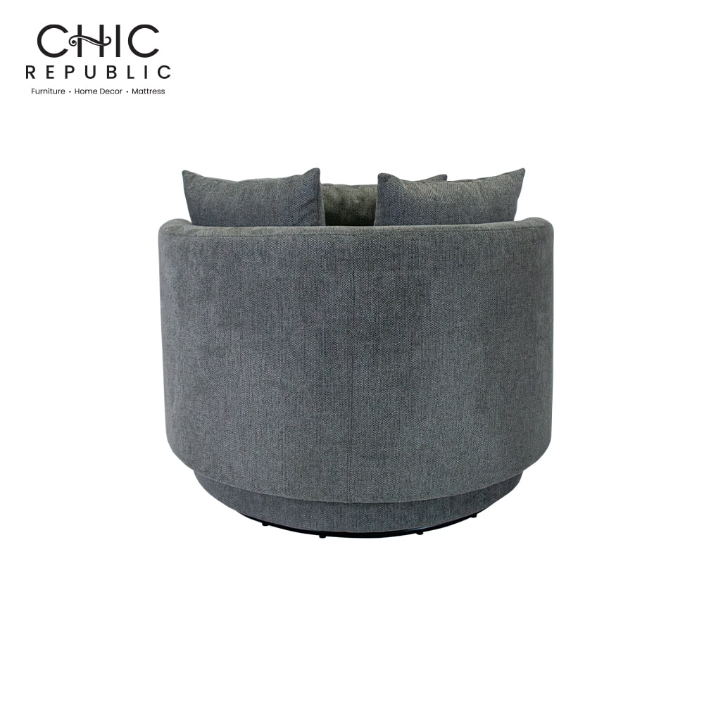 โซฟา 1 ที่นั่งแบบหมุนได้ CHIC REPUBLIC KAVONTA/1 สีเทา_4