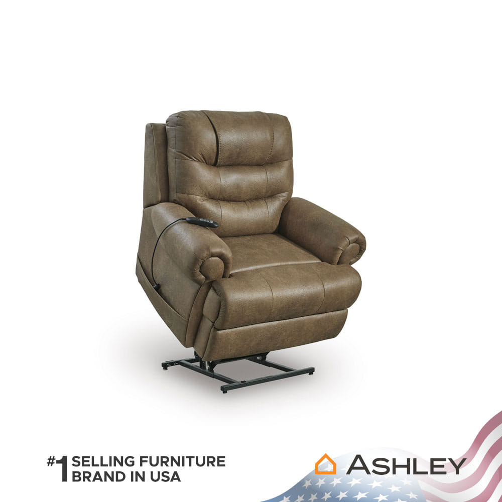 โซฟาปรับเอนนอนไฟฟ้า 1 ที่นั่ง ASHLEY FURNITURE HOMESTORE CREATED COMFORT/1RM สีน้ำตาล_5