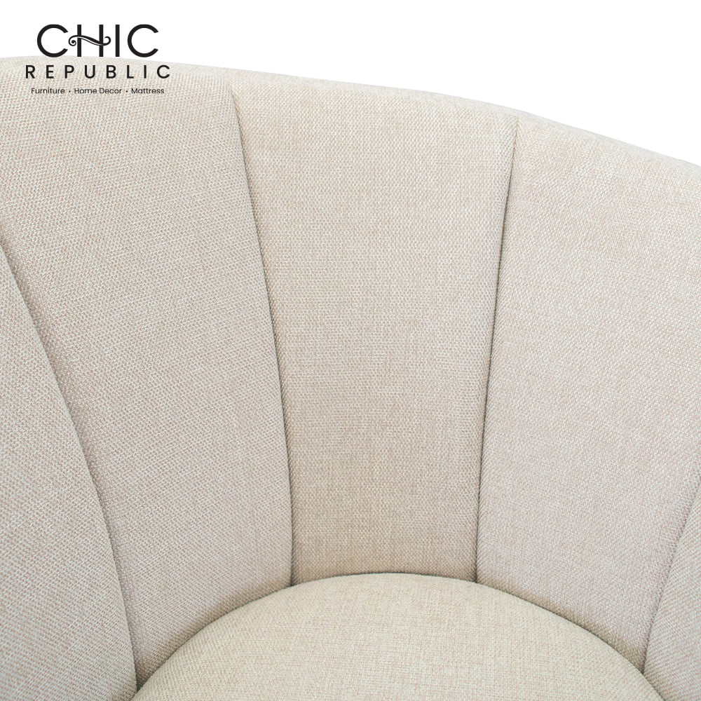 โซฟา 1 ที่นั่งแบบหมุนได้ CHIC REPUBLIC รุ่น ANGELWING/R-1 สีน้ำตาลอ่อน_5