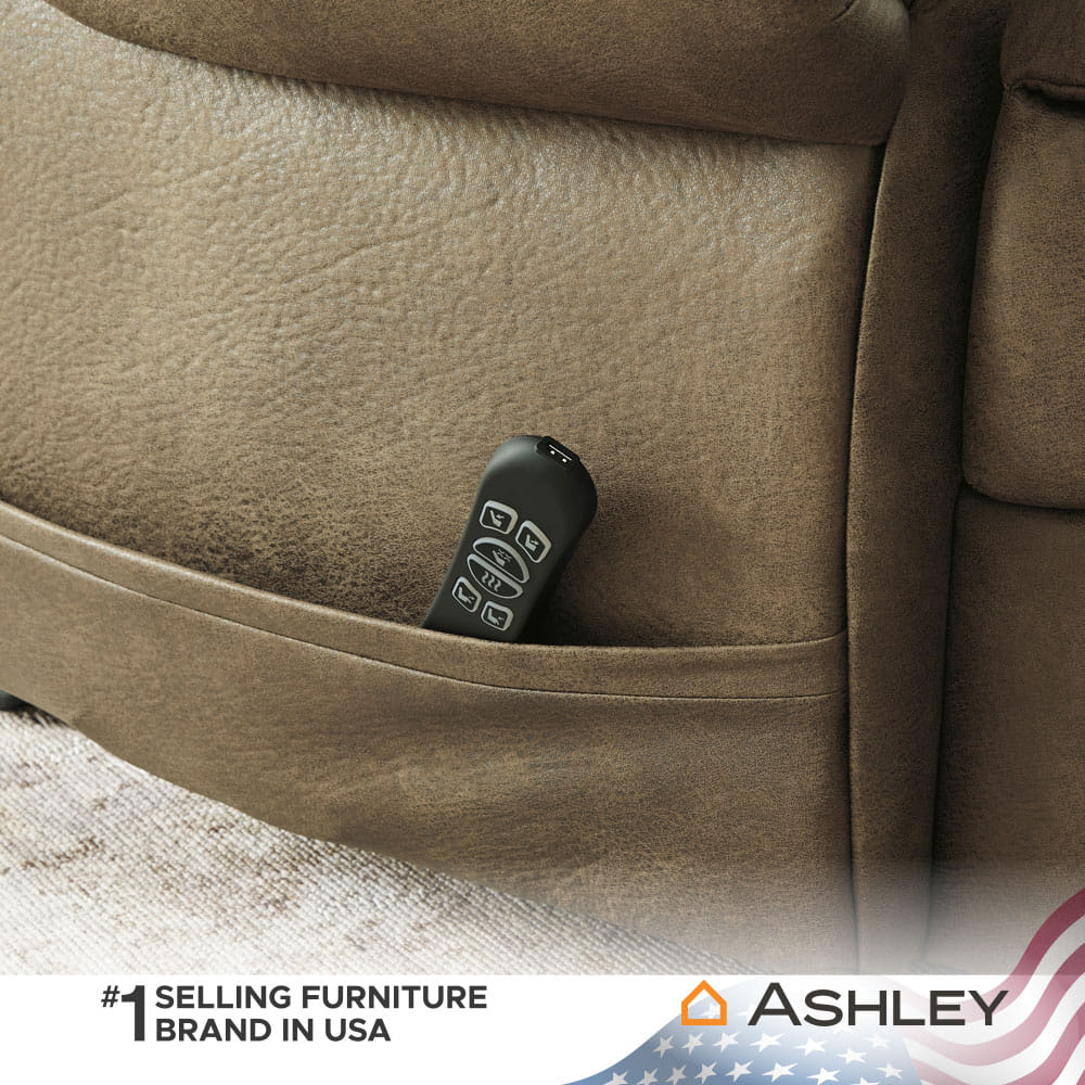 โซฟาปรับเอนนอนไฟฟ้า 1 ที่นั่ง ASHLEY FURNITURE HOMESTORE CREATED COMFORT/1RM สีน้ำตาล_6
