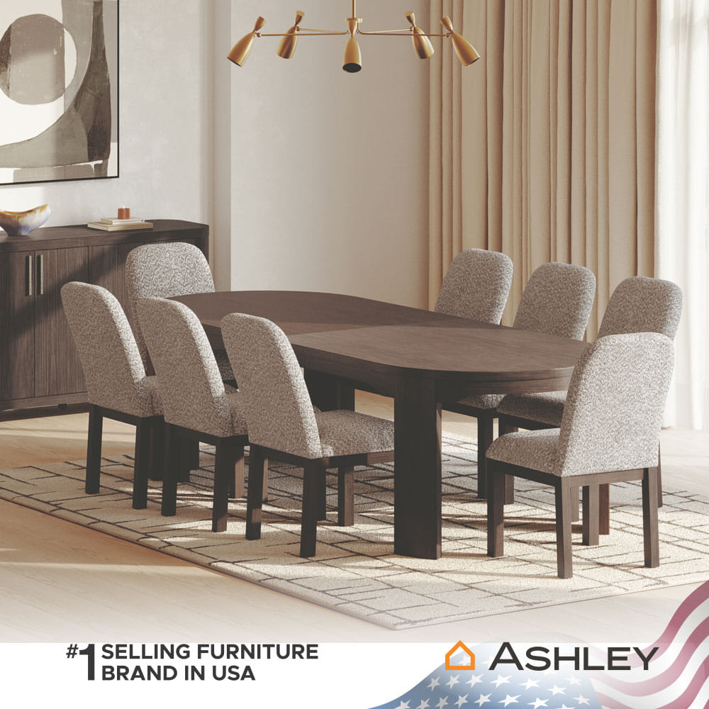 โต๊ะอาหาร ปรับความยาวได้ ASHLEY FURNITURE HOMESTORE รุ่น NEO/213-274 สีน้ำตาลเข้ม_7