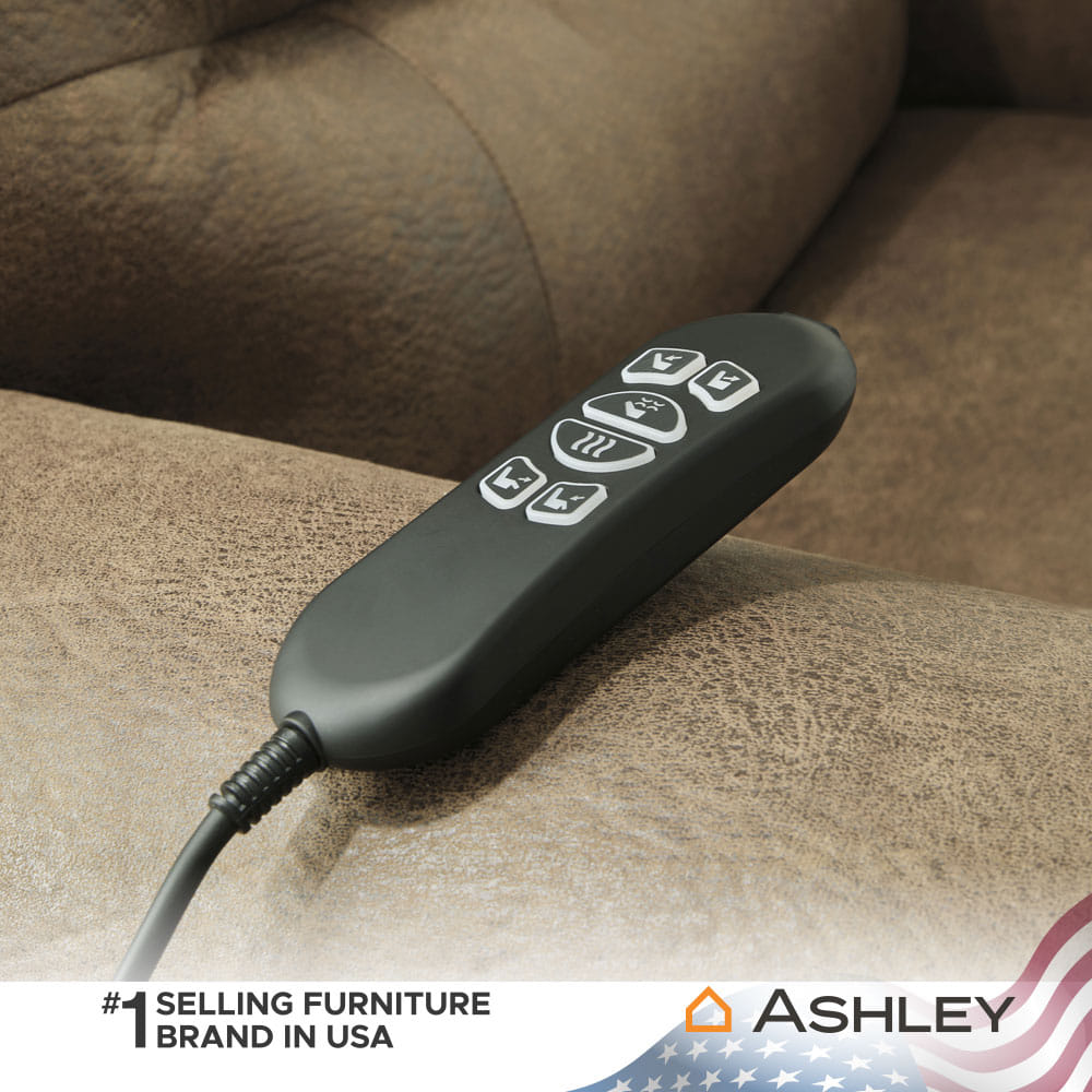 โซฟาปรับเอนนอนไฟฟ้า 1 ที่นั่ง ASHLEY FURNITURE HOMESTORE CREATED COMFORT/1RM สีน้ำตาล_7