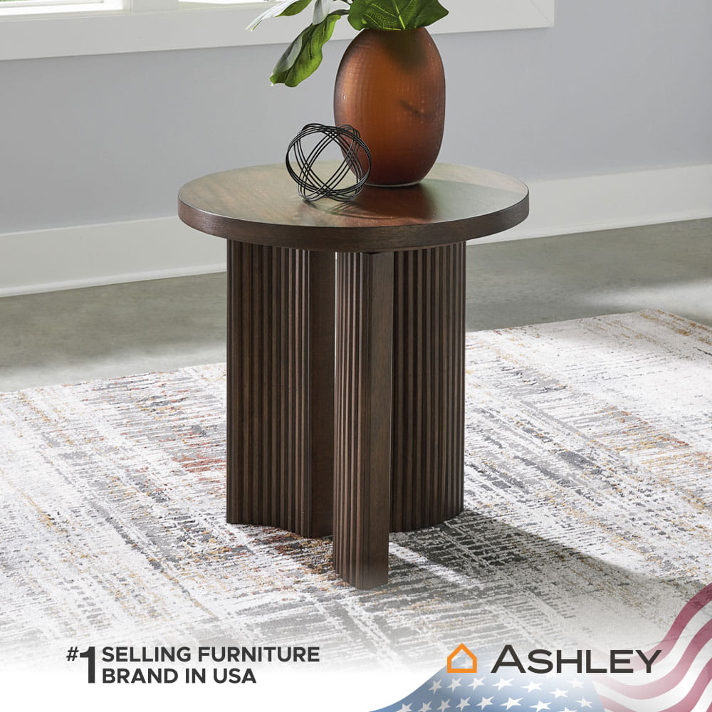 โต๊ะข้าง ASHLEY FURNITURE HOMESTORE รุ่น KORESTONE/60 สีน้ำตาลเข้ม_5