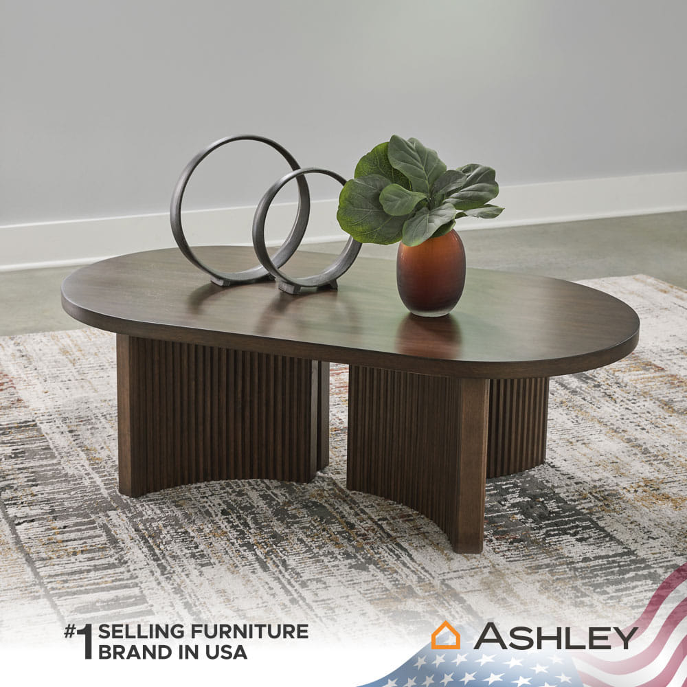 โต๊ะกลาง ASHLEY FURNITURE HOMESTORE รุ่น KORESTONE/130 สีน้ำตาลเข้ม_5