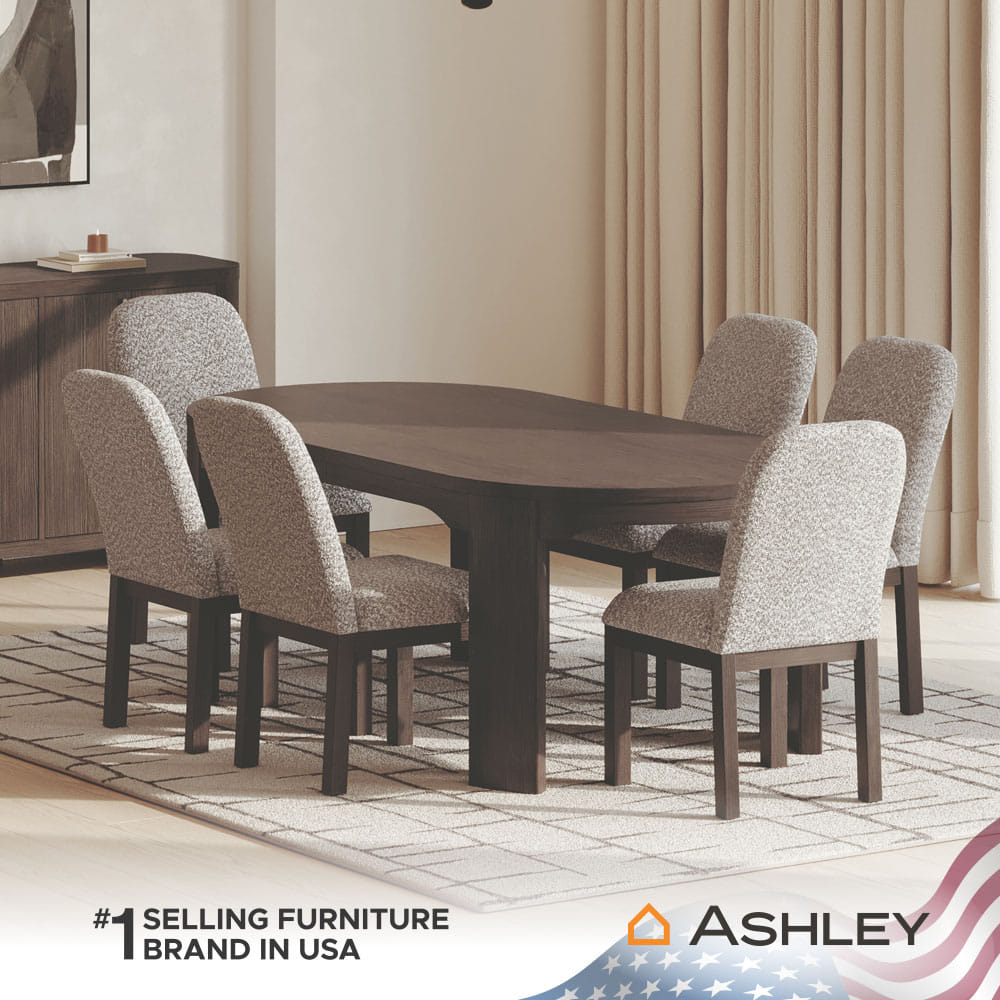โต๊ะอาหาร ปรับความยาวได้ ASHLEY FURNITURE HOMESTORE รุ่น NEO/213-274 สีน้ำตาลเข้ม_9