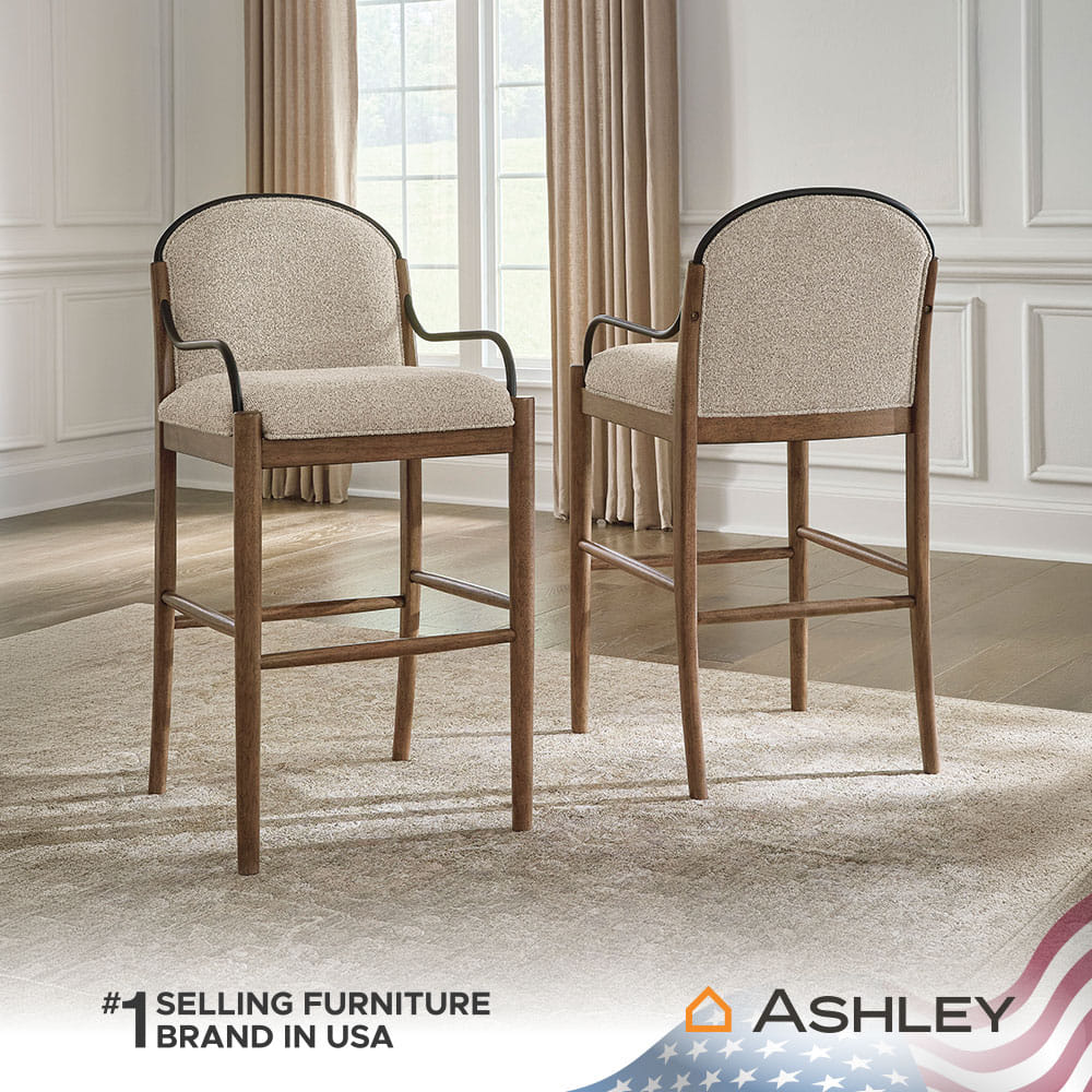 เก้าอี้บาร์ ASHLEY FURNITURE HOMESTORE ELLA GROVE 53 ซม. สีน้ำตาล_5