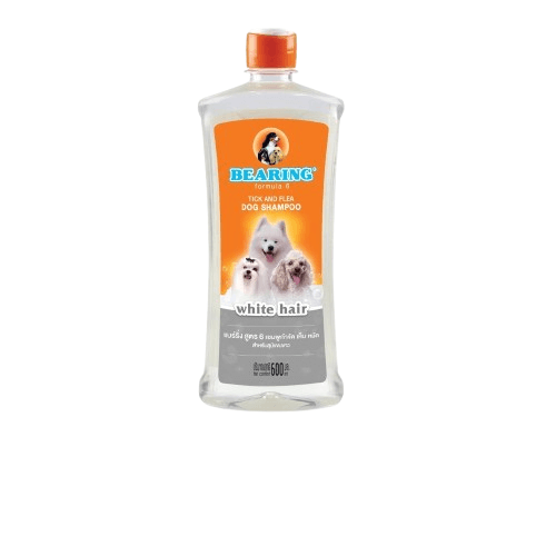 แชมพูกำจัดเห็บหมัดสำหรับสุนัข BEARING สูตร TICK & FLEA ขนาด 600ML สำหรับสุนัขขนขาว_0