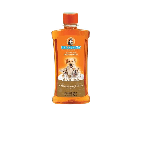 แชมพูกำจัดเห็บหมัดสำหรับสุนัข BEARING สูตร TICK & FLEA ขนาด 150ML สำหรับสุนัขขนสั้น