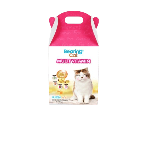 วิตามินรวมสำหรับแมว BEARING CAT สูตร MULTI VITAMIN FOR CAT ขนาด 100 เม็ด/กล่อง_0