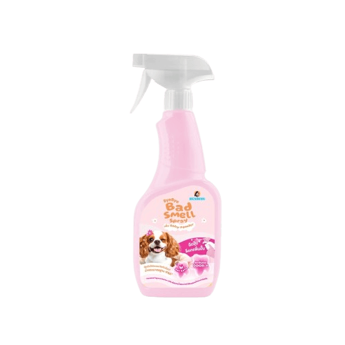 สเปรย์ดับกลิ่นสุนัข BEARING สูตร BYE BYE BAD SMELL ขนาด 600ML กลิ่นแป้งเด็ก_0