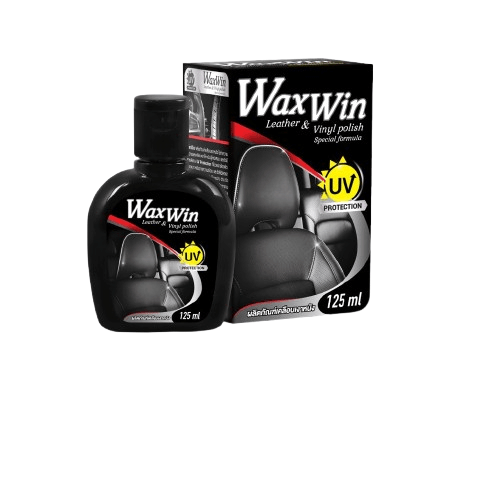 นํ้ายาเคลือบเงาเบาะรถยนต์ WAX ONE รุ่น LEATHER & VINYL POLISH ขนาด 125ML