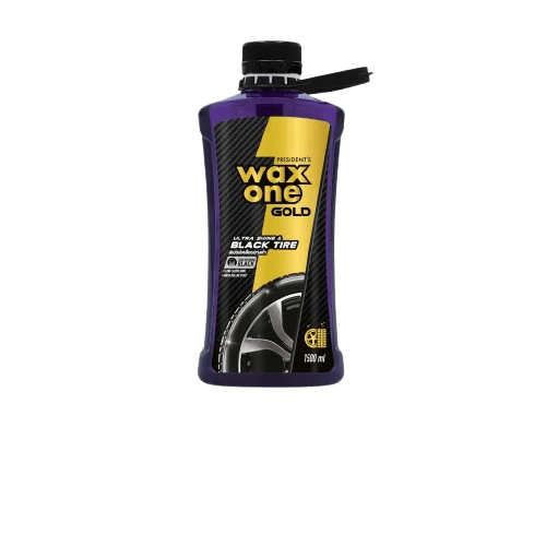 สเปรย์เคลือบยางรถยนต์ WAX ONE รุ่น WAXONE GOLD ULTRA SHINE & BLACK TIRE ขนาด 1500ML