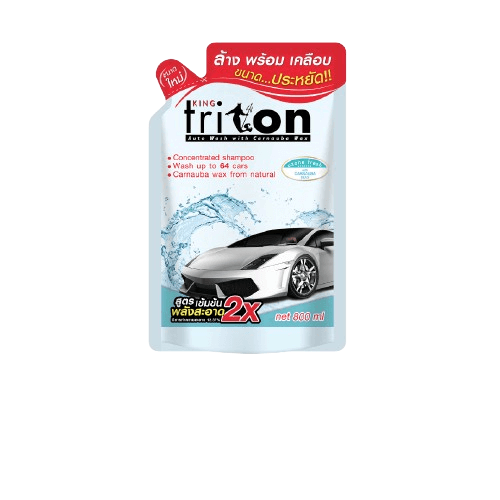 แชมพูล้างพร้อมเคลือบเงารถยนต์ WAXONE รุ่น KING TRITON AUTO WASH ขนาด 800ML กลิ่น OZONE FRESH