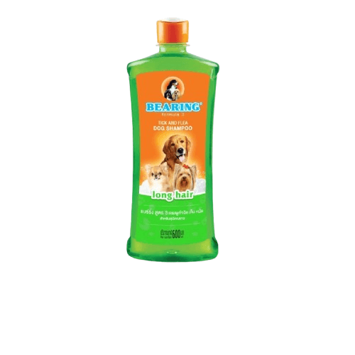 แชมพูกำจัดเห็บหมัดสำหรับสุนัข BEARING สูตร TICK & FLEA ขนาด 600ML สำหรับสุนัขขนยาว_1