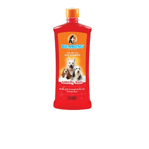 แชมพูกำจัดเห็บหมัดสำหรับสุนัข BEARING สูตร TICK & FLEA ขนาด 600ML สำหรับสุนัขมีกลิ่นสาบ_1