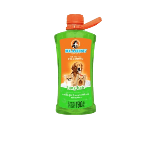 แชมพูกำจัดเห็บหมัดสำหรับสุนัข BEARING สูตร TICK & FLEA ขนาด 1500ML สำหรับสุนัขขนยาว_1