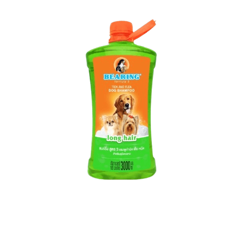 แชมพูกำจัดเห็บหมัดสำหรับสุนัข BEARING สูตร TICK & FLEA ขนาด 3000ML สำหรับสุนัขขนยาว_1
