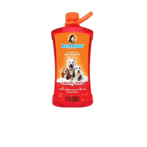 แชมพูกำจัดเห็บหมัดสำหรับสุนัข BEARING สูตร TICK & FLEA ขนาด 3000ML สำหรับสุนัขมีกลิ่นสาบ_1
