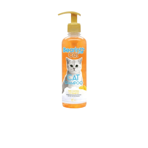 แชมพูแมว BEARING CAT สูตรอ่อนโยน ขนาด 350ML สำหรับลดและป้องกันขนร่วง_1
