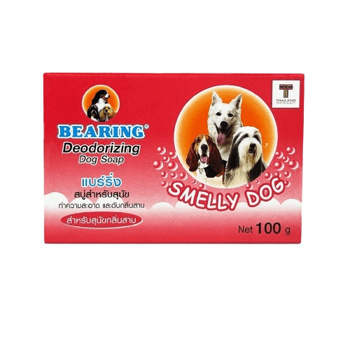 แชมพูสุนัข แบบก้อน BEARING ขนาด 100 G. สูตรดับกลิ่นสาบ_1