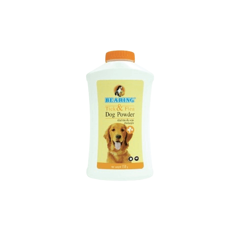 แป้งกำจัดเห็บหมัด สำหรับสุนัข BEARING สูตร TICK & FLEA DOG POWDER ขนาด 150G_1