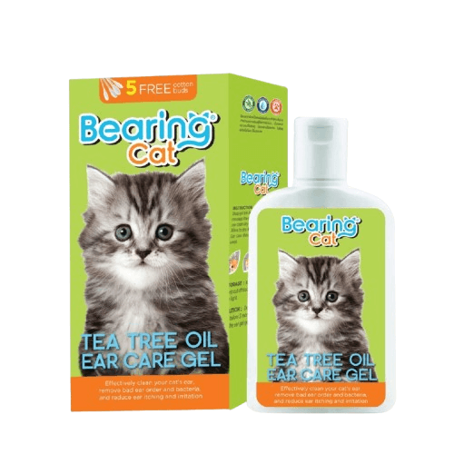 เจลเช็ดหูแมว BEARING CAT สูตร TEA TREE OIL EAR CARE GEL ขนาด 100ML_1