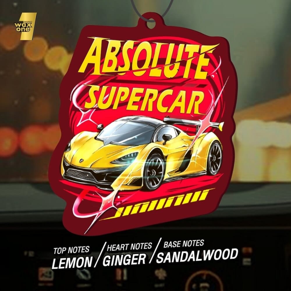แผ่นน้ำหอมปรับอากาศในรถยนต์ WAX ONE รุ่นPRESIDENT'S WAXONE GOLD AIR FRESHENER ขนาด 13G กลิ่น ABSOLUTE SUPERCAR_2