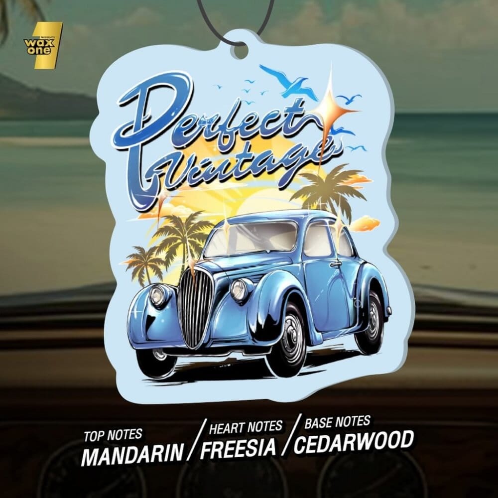 แผ่นน้ำหอมปรับอากาศในรถยนต์ WAX ONE รุ่นPRESIDENT'S WAXONE GOLD AIR FRESHENER ขนาด 13G กลิ่น PERFECT VINTAGE_2