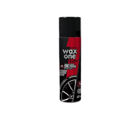 สเปรย์โฟมทำความสะอาดและเคลือบเงายางรถยนต์ WAXONE EAZY ขนาด 420ML_1