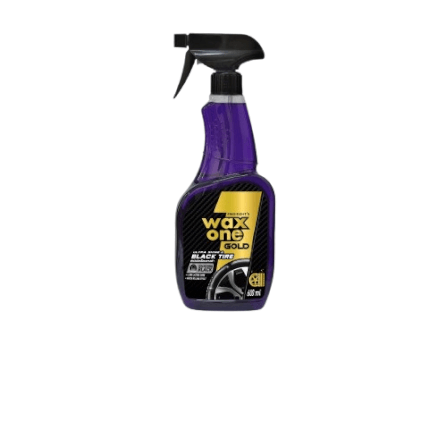 สเปรย์เคลือบยางรถยนต์ WAX ONE รุ่นWAXONE GOLD ULTRA SHINE & BLACK TIRE ขนาด 600ML_1