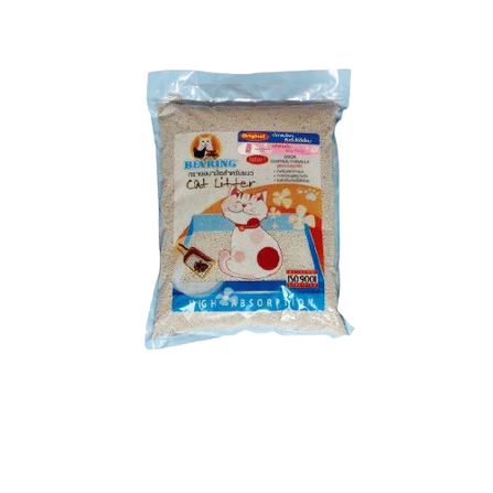 ทรายแมวภูเขาไฟ BEARING CAT ทรายเม็ดใหญ่ ขนาด 3KG กลิ่น LAVENDER_1