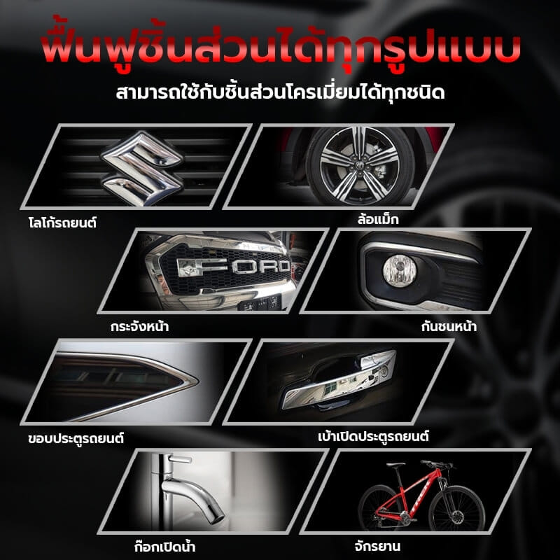 น้ำยาขัดโครเมียม CONOCO สีใส