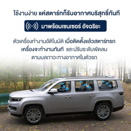 เครื่องฟอกอากาศในรถยนต์ CONOCO C8 PRO สีดำ_4