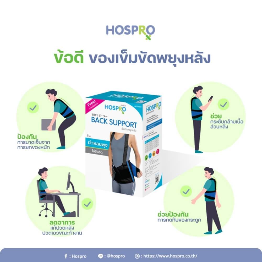 เข็มขัดพยุงหลัง HOSPRO AFT-NY001 XXL