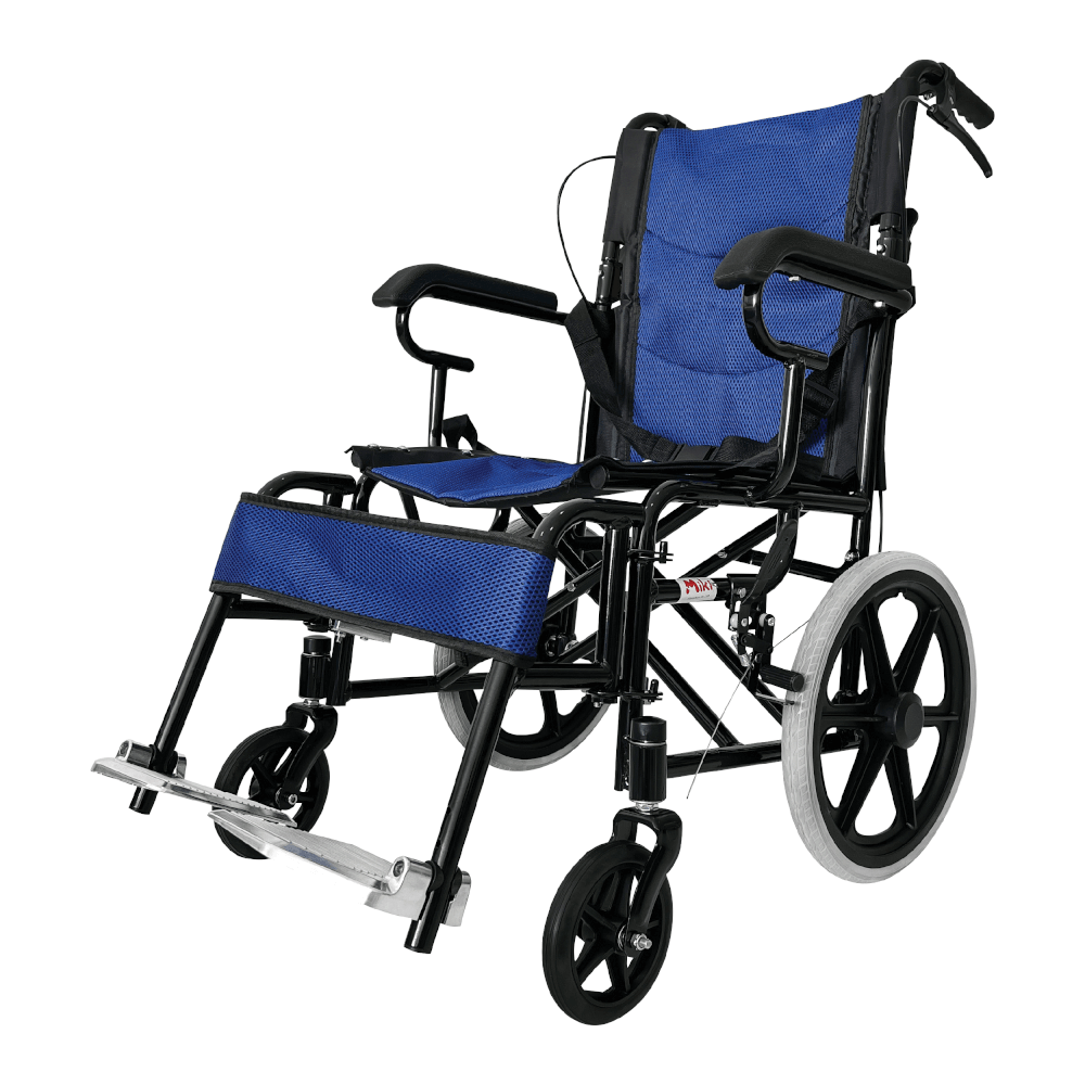 รถเข็นวีลแชร์ MIKI THAILAND JD-L09 สีน้ำเงิน_0