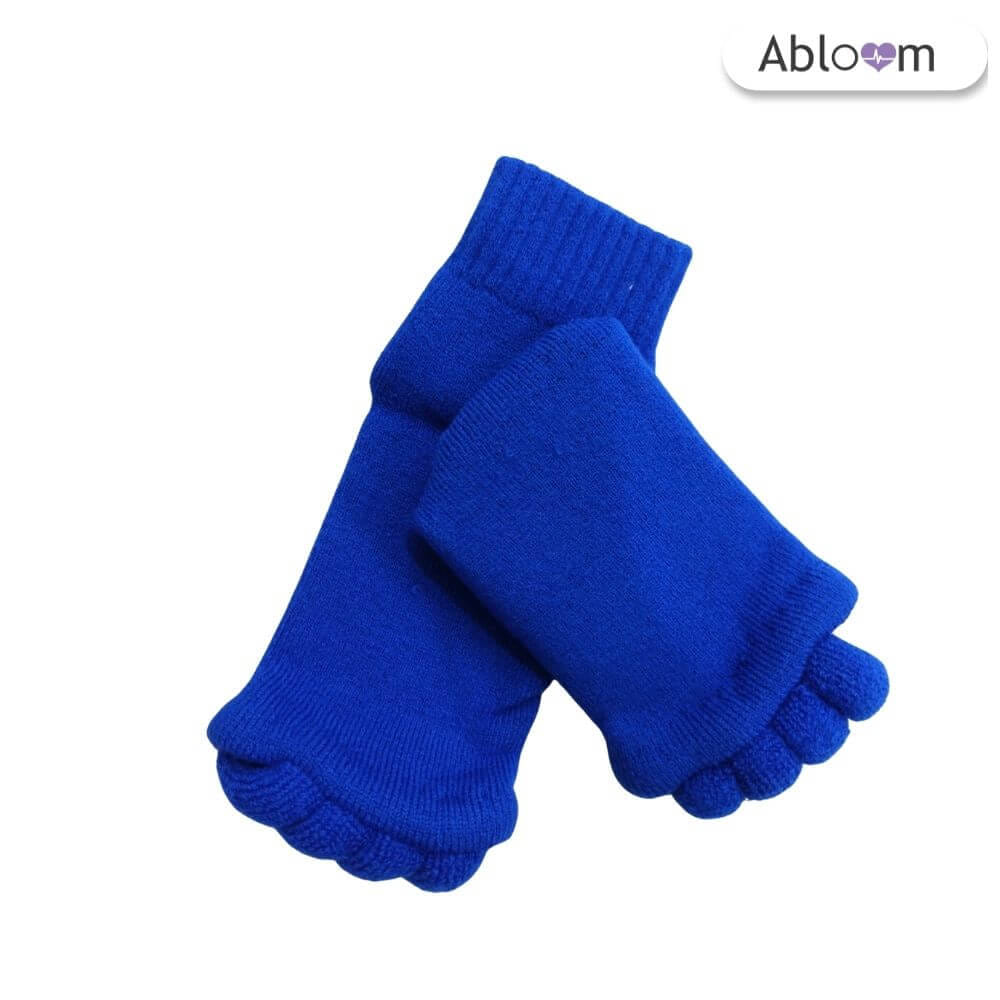 ถุงเท้าใส่นอน แบบแยกนิ้ว ABLOOM  0040013006019_สีน้ำเงิน