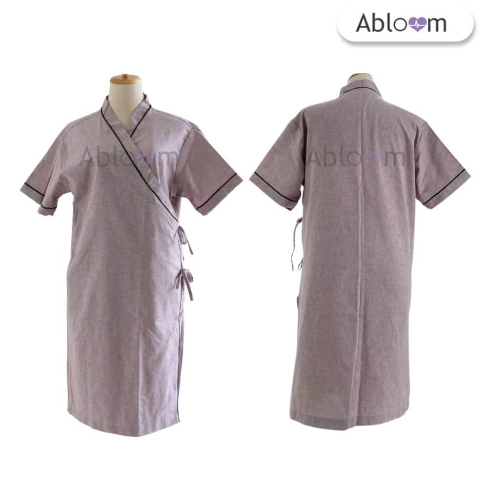 ชุดคลุม แบบผูกโบว์ด้านข้าง ABLOOM 0040098005051_สีแดงอ่อน ไซซ์ L_0