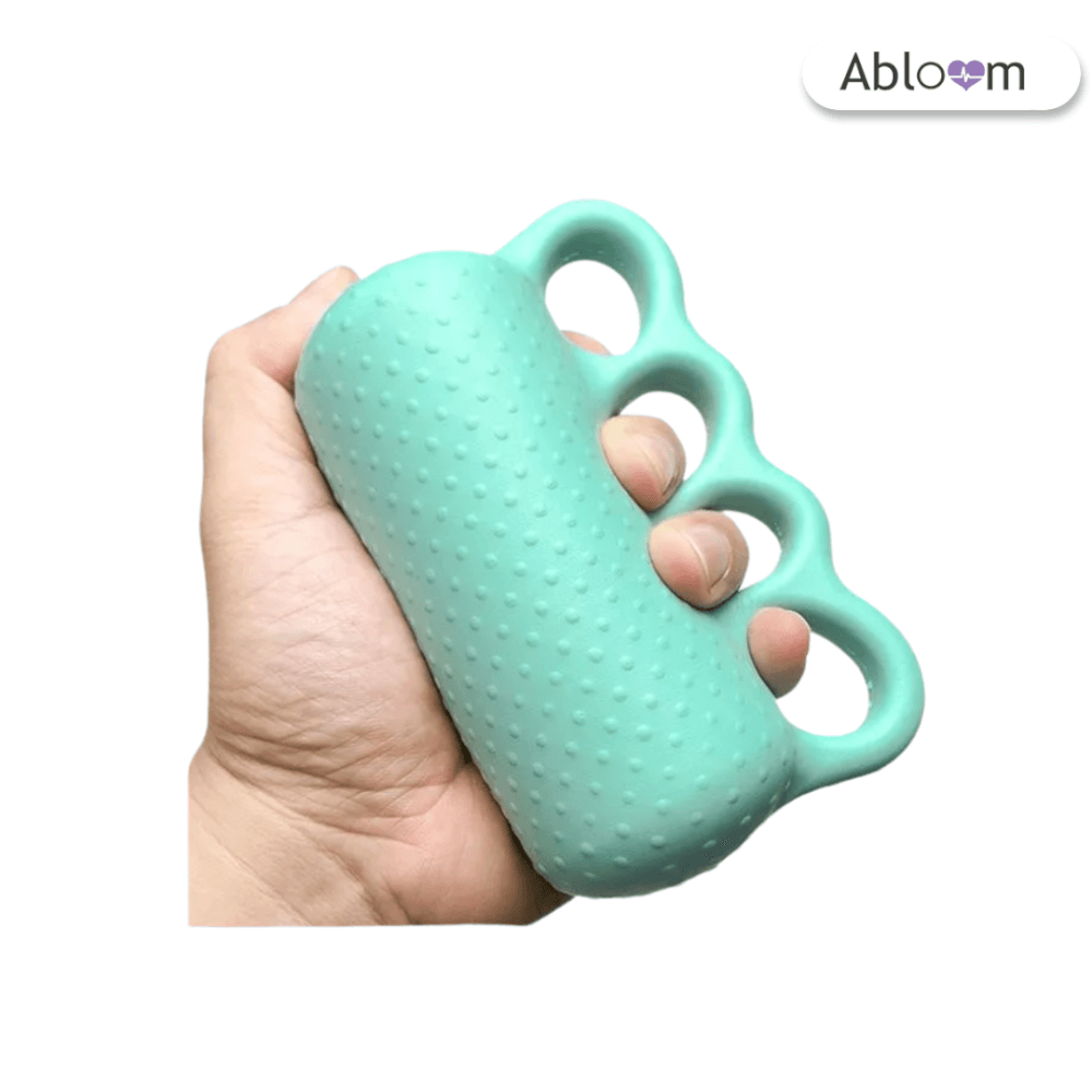อุปกรณ์บริหารมือ ABLOOM รุ่น ล็อคนิ้ว 4 ช่อง สีเขียวพาสเทล
