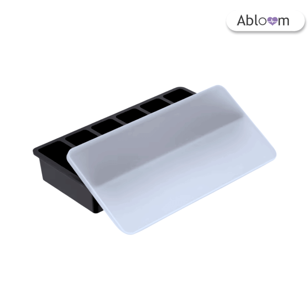 ถาดซิลิโคนแช่แข็งอาหาร  ABLOOM รุ่น 0080039001018 สีดำ
