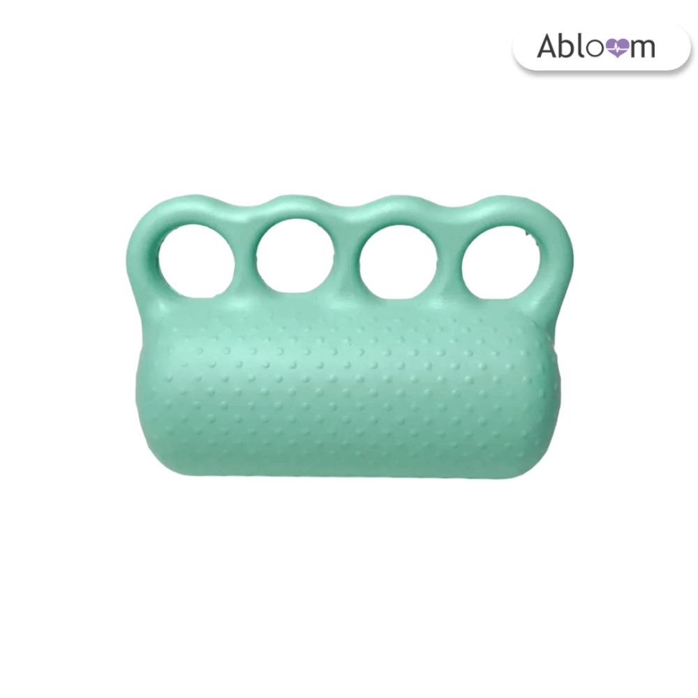 อุปกรณ์บริหารมือ ABLOOM รุ่น ล็อคนิ้ว 4 ช่อง สีเขียวพาสเทล